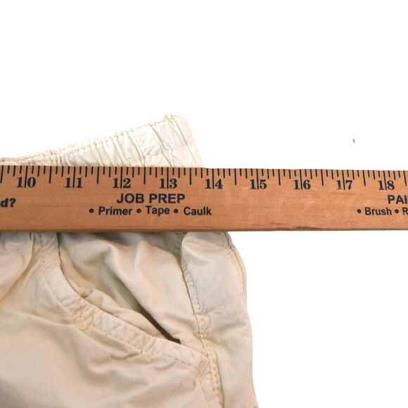 BDG Y2K Cargo Pants Khaki Cream Low-Rise Elastic Waist Wide Leg S - Picture 5 of 9